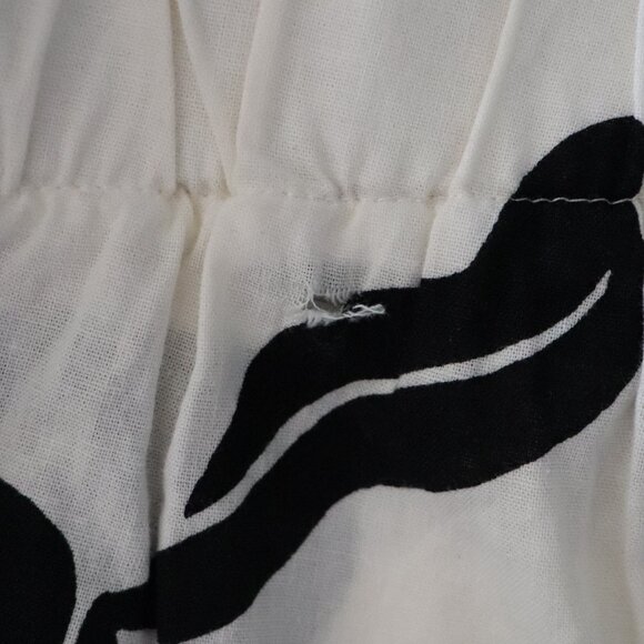 Talbots Linen 2XL Straight Leg Floral Ankle Cropped Semi Sheer Pull On Pant - Picture 10 of 10